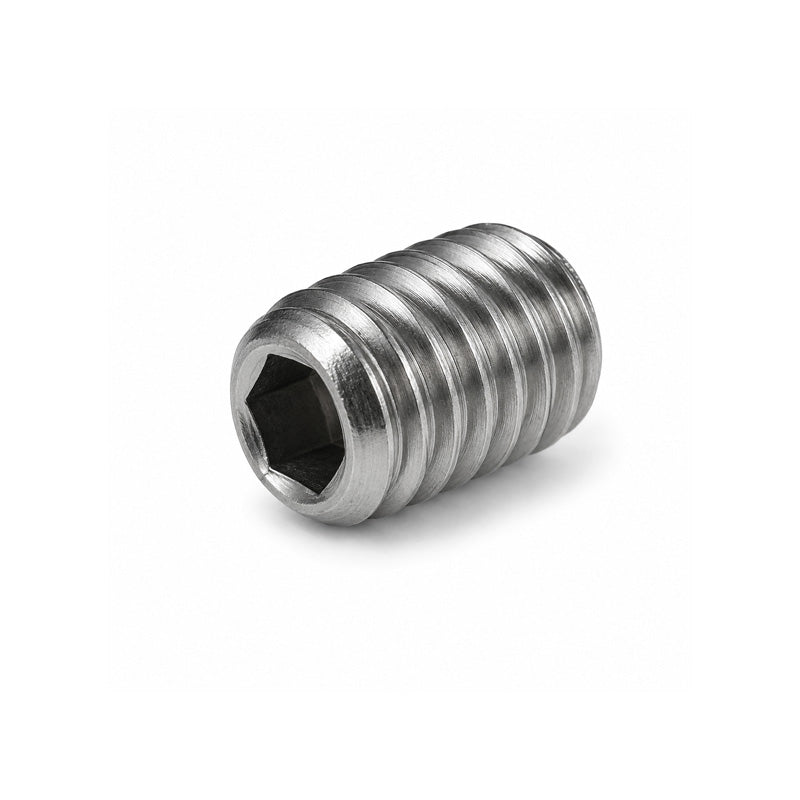 M5x40 Metric Steel Zinc Plated Cup Point Grub Screw 40mm Length 0.8mm Pitch