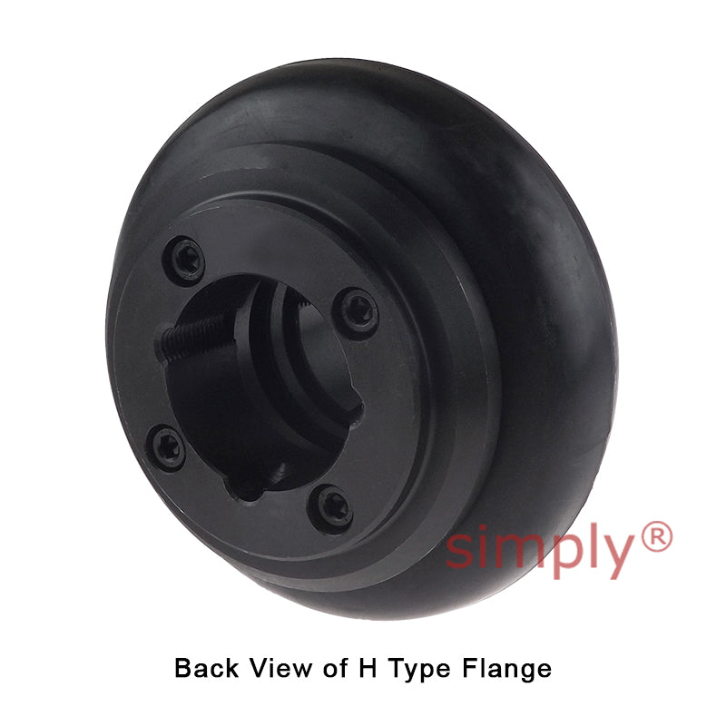 Major Brand F50H/F50H Outer Facing Taper Bores Type Tyre Drive Coupling Assembly with Fire Resistant Antistatic (F.R.A.S) Tyre