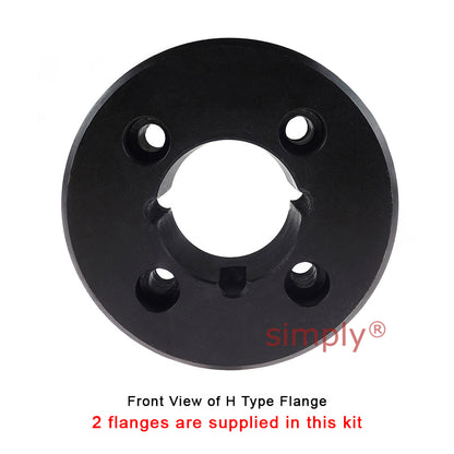 Major Brand F40H/F40H Outer Facing Taper Bores Type Tyre Drive Coupling Assembly with Natural Rubber Tyre