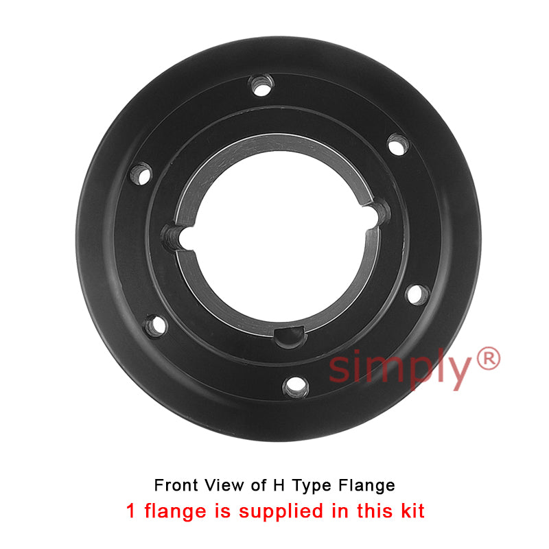 Major Brand F110H/F110B Outer Facing Taper Bore/Pilot Bored Tyre Drive Coupling Assembly with Natural Rubber Tyre