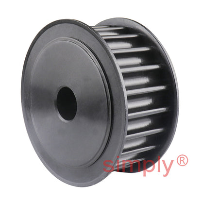 P22-8M-20F - 8mm Pitch 22 Tooth Flanged HTD Type Steel Pilot Bore Timing Pulley for 20mm Wide Belts