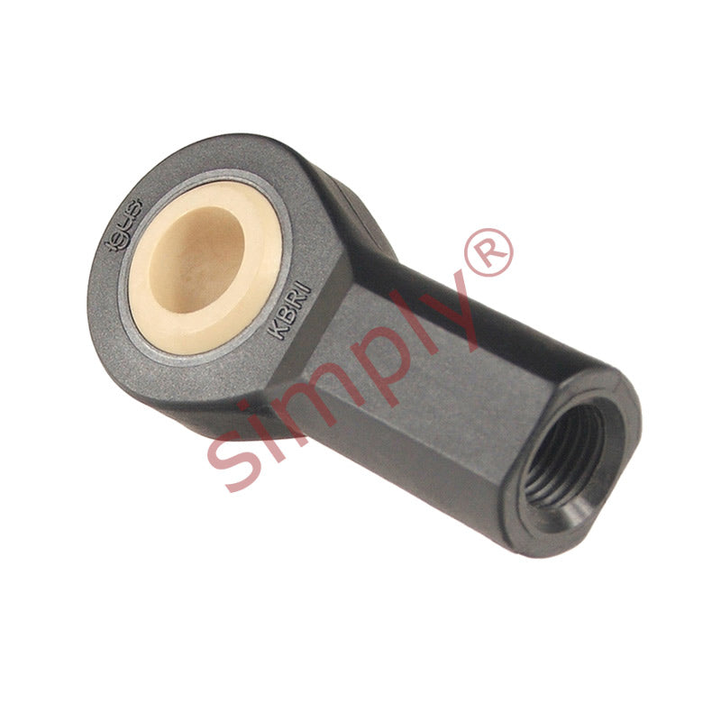 igubal KBLI03 Left Hand Female Plastic Rod End 0.187 inch Bore 10-32 Thread