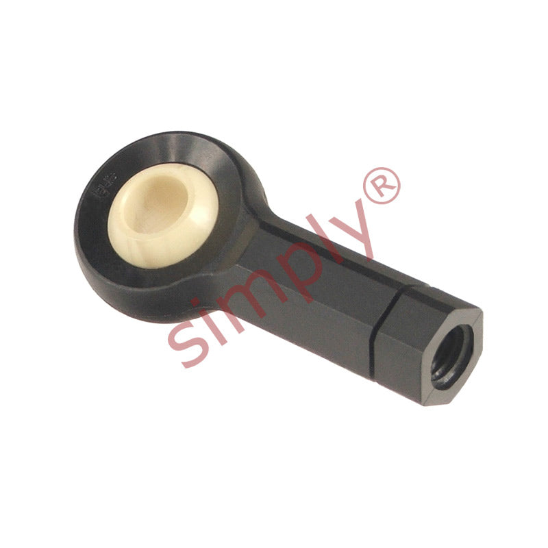 igubal KBRM10CLR Right Hand Female Plastic Rod End with Hexagon Body 10mm Bore M10 Thread 