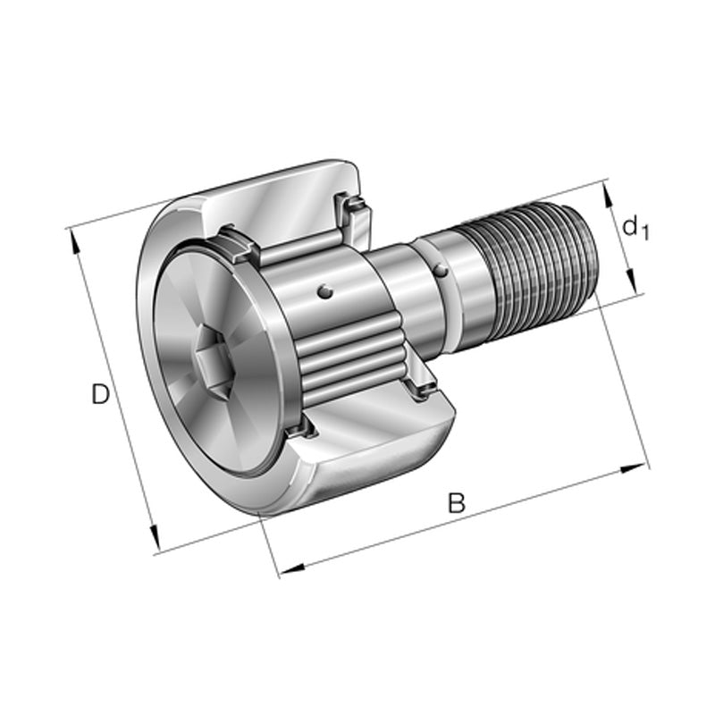 INA KRV40-X-PP-A Stud Type Track Roller 18x40x58mm - Allow 1-2 Days - Contact Us For Faster Delivery