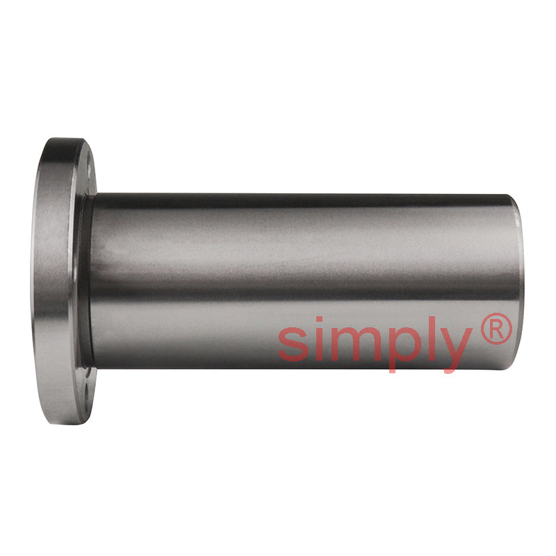 LMEF40LUU Long Round Flanged Linear Ball Bushing with Rubber Seals and Resin Retainer 40x62x154mm