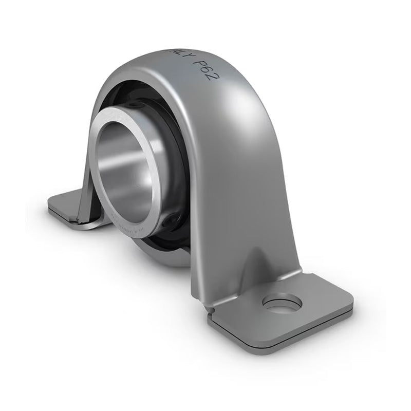 RHP LPBR1-1/4A 1-1/4 inch Bore 2 Bolt Pressed Steel Pillow Housing with Rubber Liner Bearing