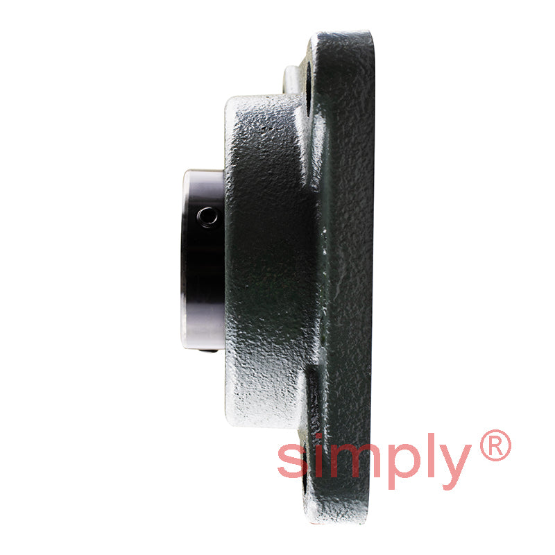 NTN M-UCF210D1 Metric Four Bolt Square Cast Iron Flange Housing with 50mm Bore Insert - Allow 2-3 Days