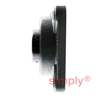 NTN M-UCF210D1 Metric Four Bolt Square Cast Iron Flange Housing with 50mm Bore Insert - Allow 2-3 Days