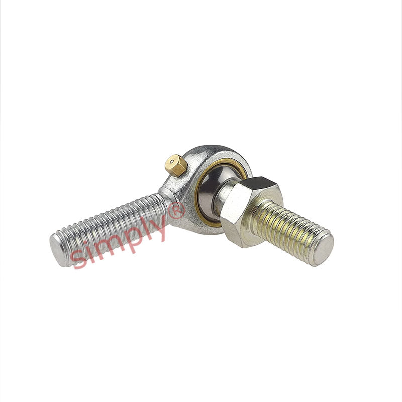 Dunlop MBL-M14S Left Hand Metric Steel / Bronze Lined Maintenance Required Studded Male Rod End M14x2 Thread - Allow 7-10 Days