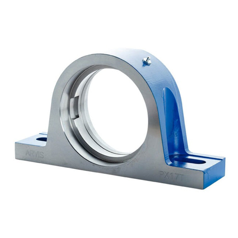 Major Brand NP10T Metric Steel Two Bolt Pillow / Plummer Block Housing for Bearing Inserts with 110mm Outer Diameter - Allow 3-4 Weeks
