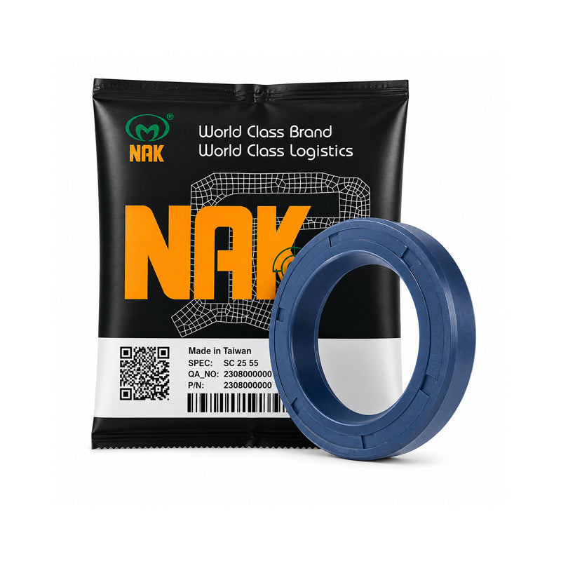 NAK 55x75x7/7.5mm HIGH PRESSURE Blue Nitrile Rubber Double Lip Rotary Shaft Oil Seal with Extra Internal Sealing Profile with Garter Spring TCN11 - Allow 7-10 Days