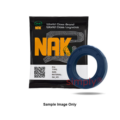 NAK 75x100x10mm Blue Nitrile Rubber Single Lip Rotary Shaft Oil Seal with Garter Spring SC - Allow 7-10 Days