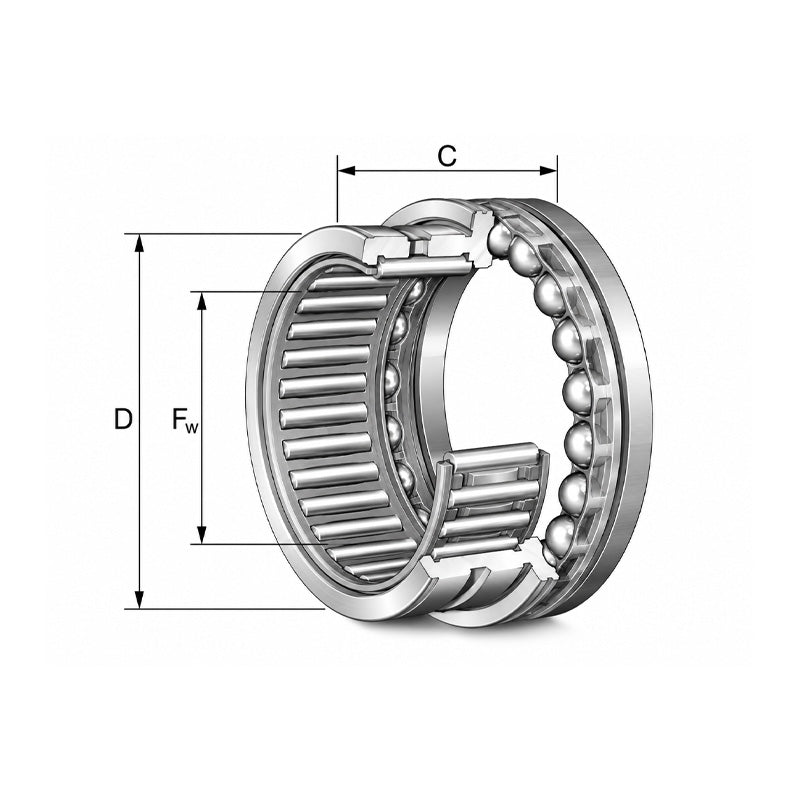 INA NKX25-Z-XL Needle Roller/Axial Ball Bearing 25x37x30mm - Allow 1-2 Days - Contact Us For Faster Delivery