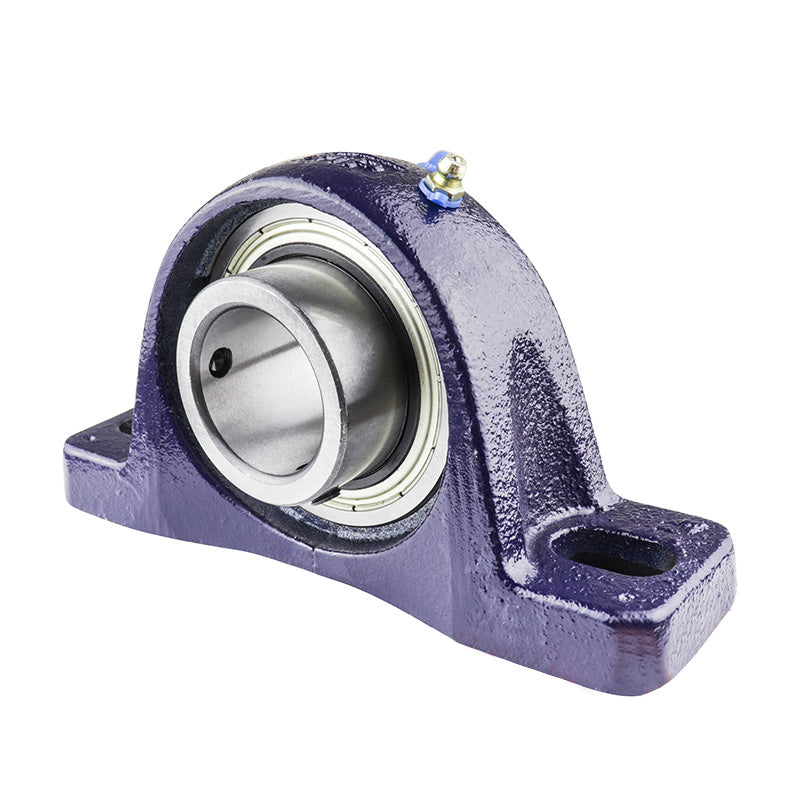RHP NP3-3/8 Two Bolt Cast Iron Pillow Block and 3-3/8 Bore Grub Screw Full Width Insert