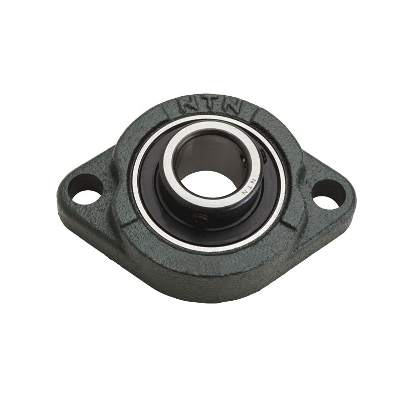NTN M-ASFB201-008D1 Imperial Two Bolt Oval Cast Iron Flange Housing with 1/2 inch Bore Insert - Allow 2-3 Days
