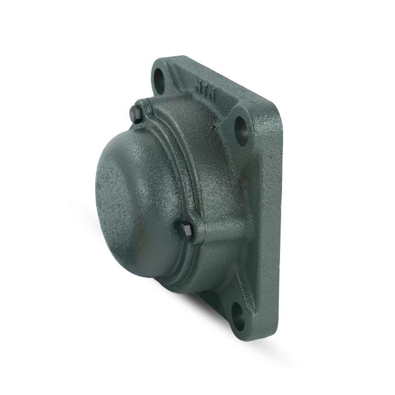 NTN CM-UKF206ED1/HE2306X Imperial Four Bolt Square Cast Iron Housing with Cast Iron Cover - Closed Version - Insert and Adaptor Sleeve Fits 1 inch Shaft - Allow 2-3 Days