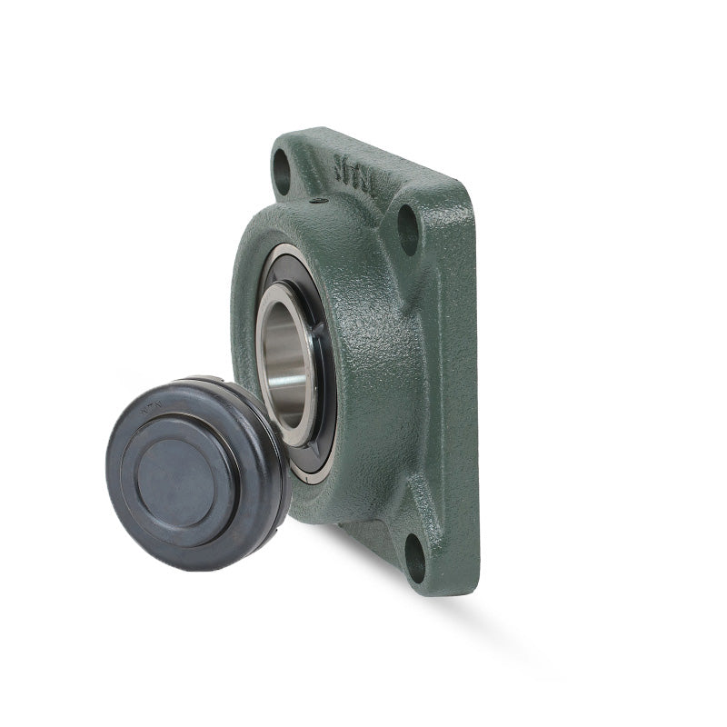 NTN SM-UCFC210-200D1 Imperial Four Bolt Cast Iron Round Flanged Housing with 2 inch Insert with Steel Plate Cover - Closed Version - Allow 2-3 Days