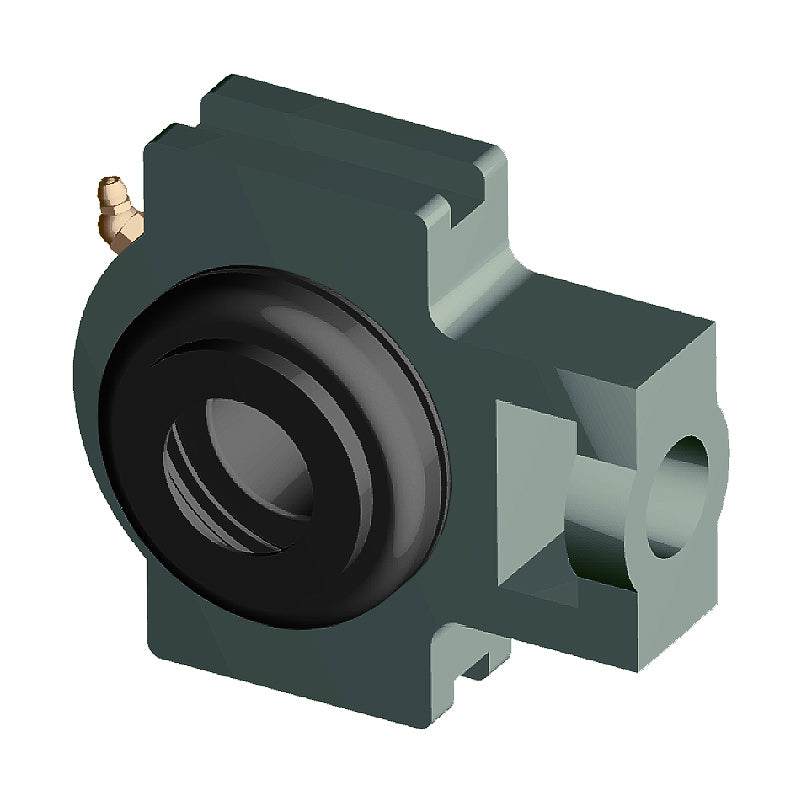 NTN SM-UCT206-101D1 Imperial Cast Iron Take Up Unit with 1-1/16 inch Bore Bearing Unit with Steel Plate Cover - Closed Version - Allow 2-3 Days