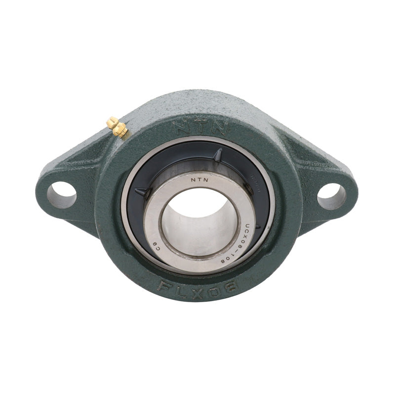 NTN UCFL312-205D1 Imperial Two Bolt Oval Cast Iron Flange Housing with 2-5/16 inch Bore Insert - Allow 2-3 Days