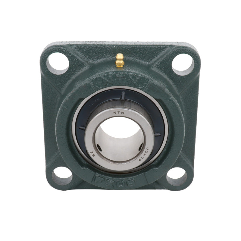 NTN UCFX16D1 Metric Four Bolt Square Cast Iron Flange Housing with 80mm Bore Insert - Allow 2-3 Days