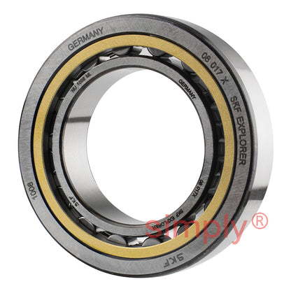 SKF NU1008ML Single Row Cylindrical Roller Bearing with Brass Cage 40x68x15mm