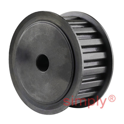P48-H-100F - 1/2 inch Pitch 48 Tooth Flanged Pilot Bored Cast Iron Timing Pulley for 1 inch Wide Belts