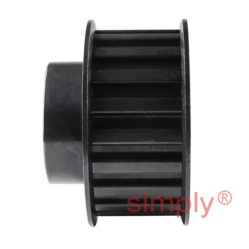 P11-XL-037FST - 1/5 inch Pitch 11 Tooth Flanged Pilot Bore Steel Timing Pulley for 3/8 inch Wide Belt