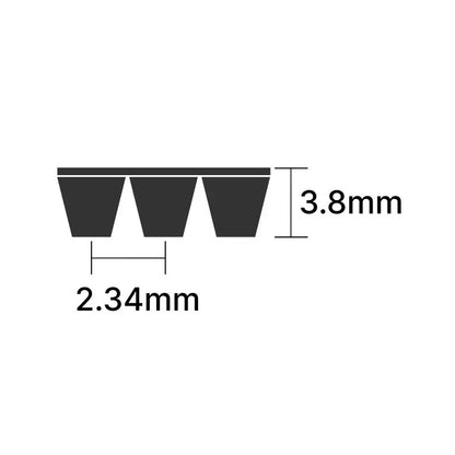 660PJ/260J Pix Poly V Multiple Ribbed Belt 660mm/26 inch Length with 4 Ribs