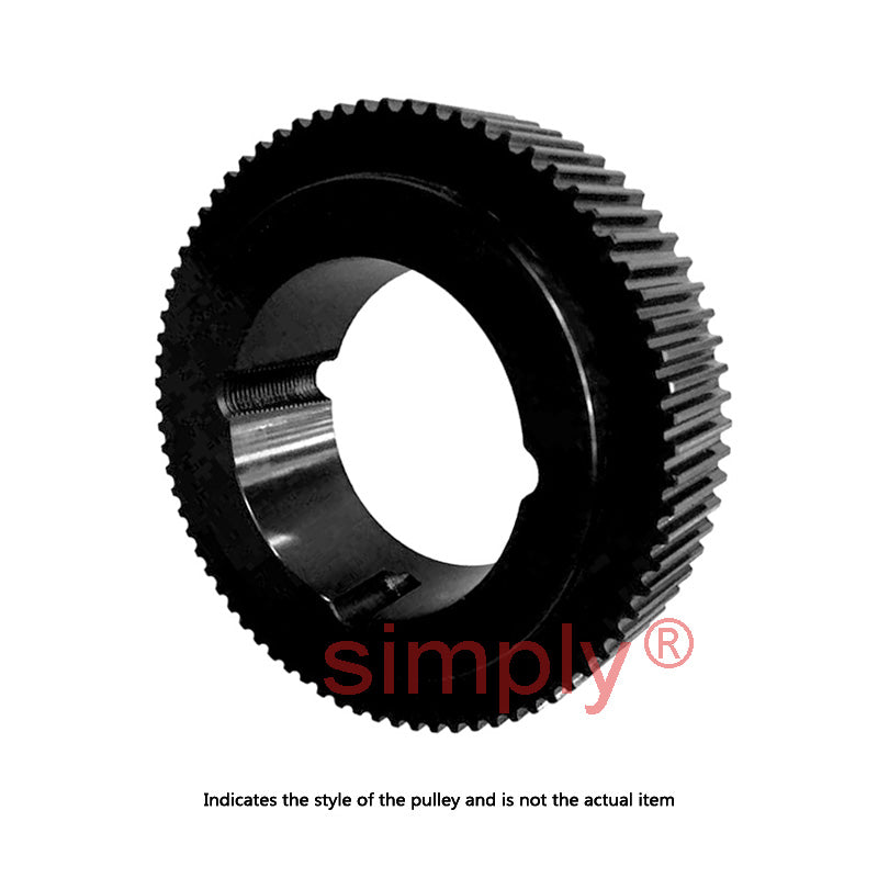 Drive-Flex PC8M-75S-21 - 8mm Pitch 75 Tooth Polychain and Synchrochain Steel Taper Bore Timing Belt Pulley for 21mm Wide Belts - Allow 2-3 Days