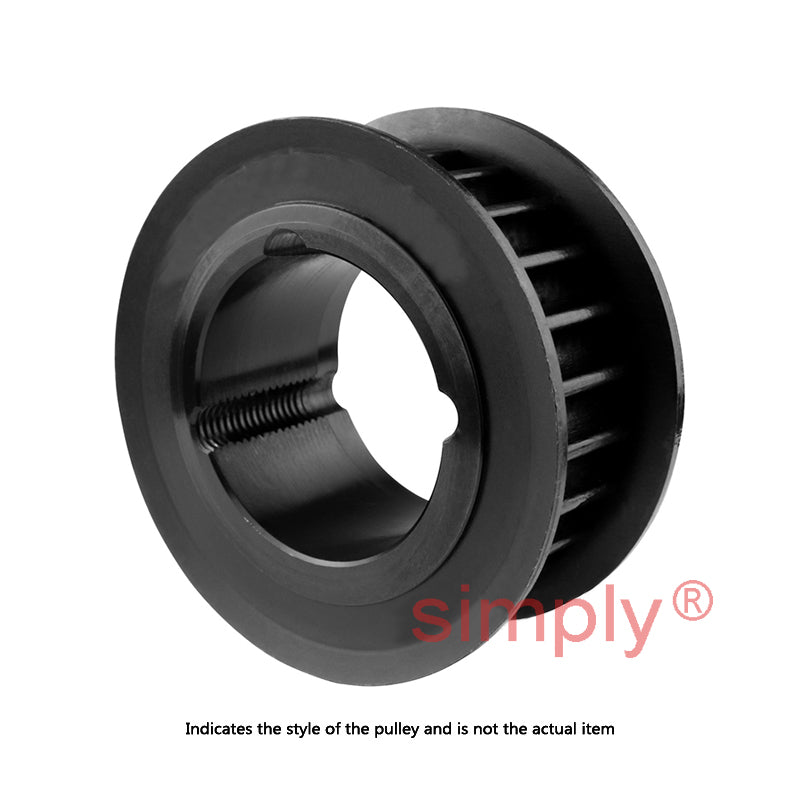 Drive-Flex PC14M-34S-20 - 14mm Pitch 34 Tooth Polychain and Synchrochain Steel Taper Bore Timing Belt Pulley for 20mm Wide Belts