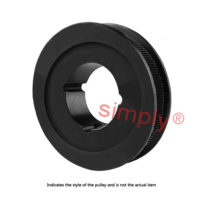Drive-Flex PC14M-44S-68 - 14mm Pitch 44 Tooth Polychain and Synchrochain Steel Taper Bore Timing Belt Pulley for 68mm Wide Belts