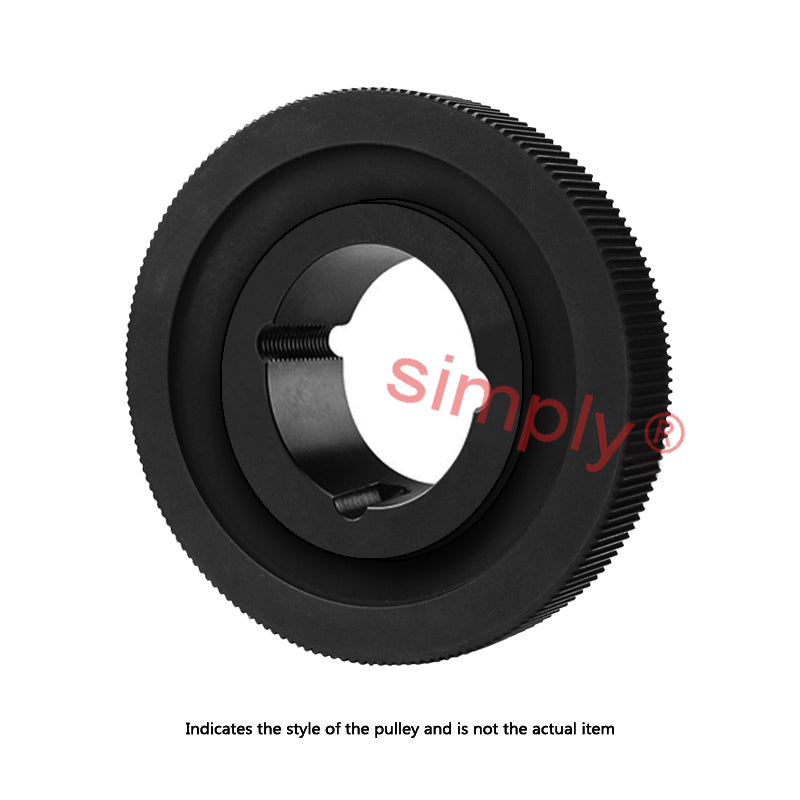 Drive-Flex PC14M-64S-37 - 14mm Pitch 64 Tooth Polychain and Synchrochain Steel Taper Bore Timing Belt Pulley for 37mm Wide Belts