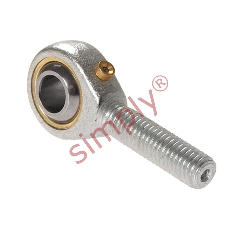 Budget POS30 Right Hand Steel / Bronze Lined Plain Male Rod End 30mm Bore M30x2 Thread