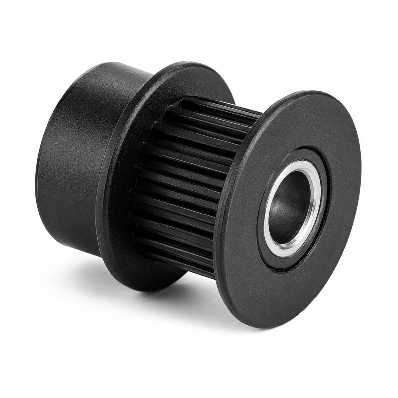 PP22-MXL-025MI - 0.08 inch Pitch 22 Tooth Pilot Bore Polycarbonate (Glass Filled) Timing Pulley with Aluminium Insert