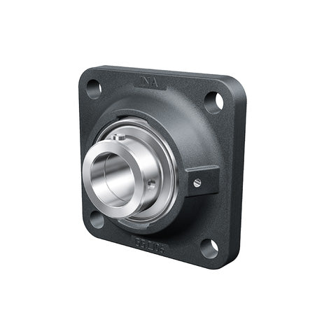 INA RCJ100XL Four Bolt Cast Iron Square Housing with Eccentric Collar Insert 100mm Bore