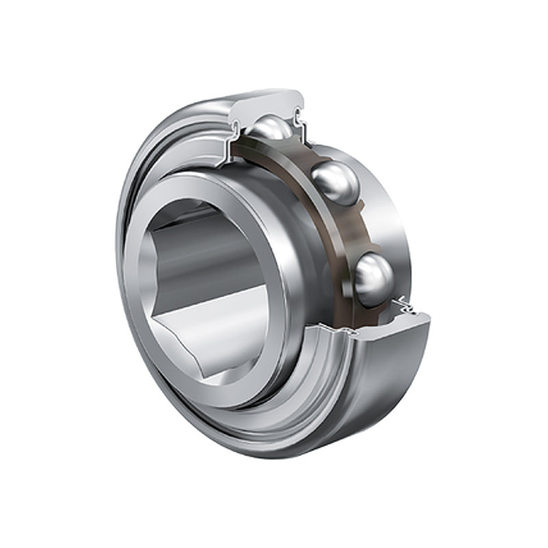 INA SK102207KRRBAH10 Metric Spherical Outer Hexagonal Bore Bearing Insert with R Seals 28.58mm Bore