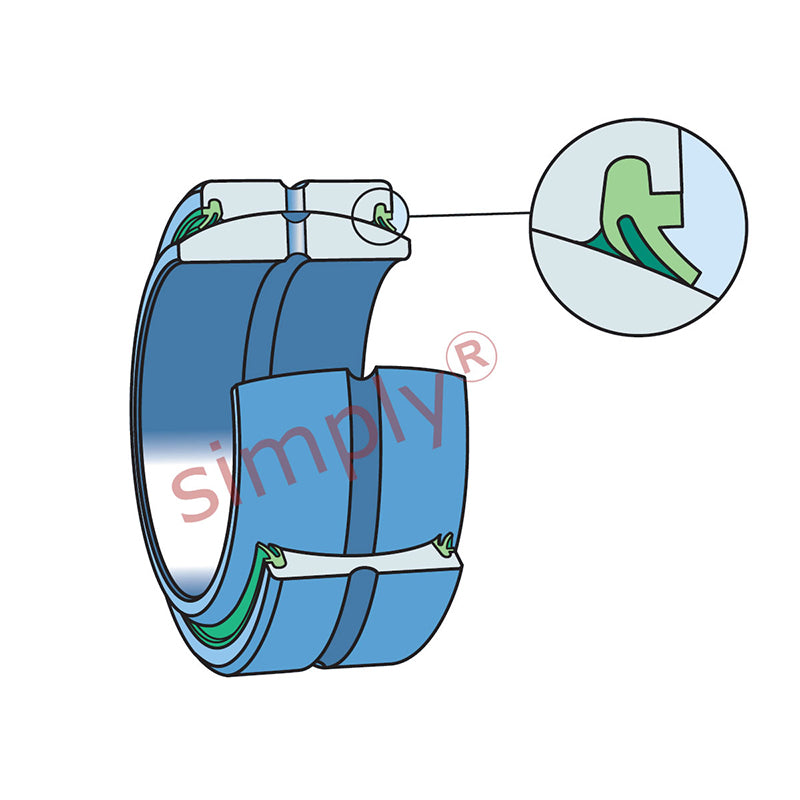 SKF GEZ308ES2RS Double Seal Spherical Plain Bearing 88.9x139.7x77.79x66.68mm
