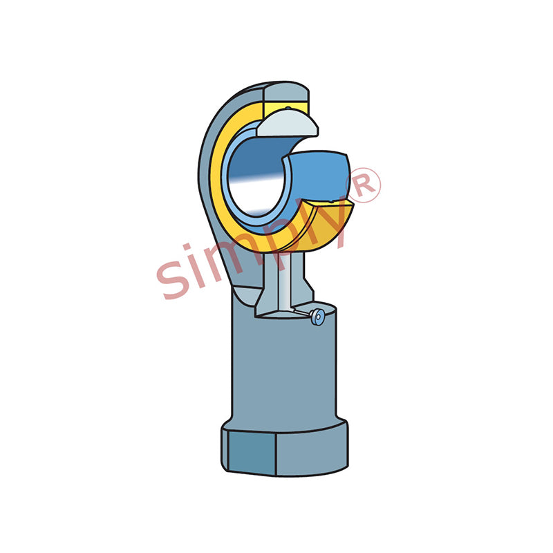 SKF SIKAC18M Right Hand Steel / Bronze Lined Plain Female Rod End M18x1.5 Thread