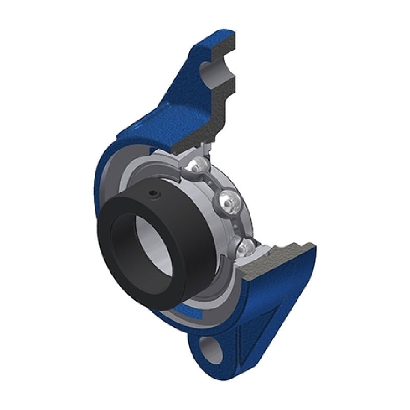 SNR ESFLE207N Metric Two Bolt Cast Iron Oval Housing with 35mm Bore Eccentric Collar Insert - Allow 2-3 Days