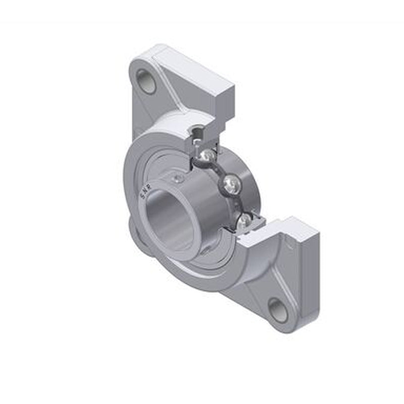 SNR MUCFPL206-20 Imperial Thermoplastic Four Bolt Square Flanged Bracket Housing Unit with 1-1/4 inch Bore Insert - Allow 2-3 Days