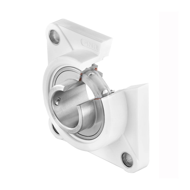 SNR SUCFPL206FG1 Metric Sentinel Thermoplastic Four Bolt Square Flanged Bracket Housing Unit with30mm Bore Insert - Allow 2-3 Days