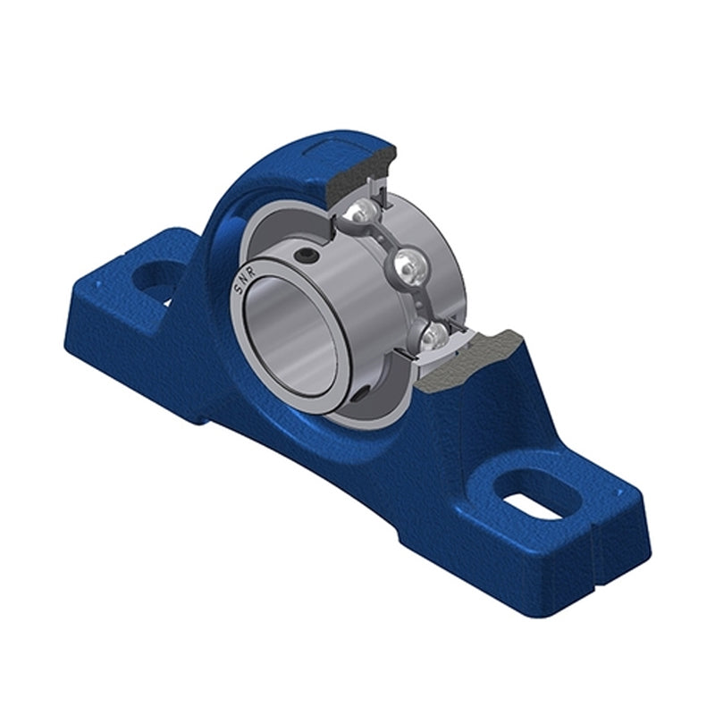SNR UCPE211-35 Imperial Cast Iron Two Bolt Pillow / Plummer Block Housing with 2-3/16 inch Bore Insert - Allow 2-3 Days