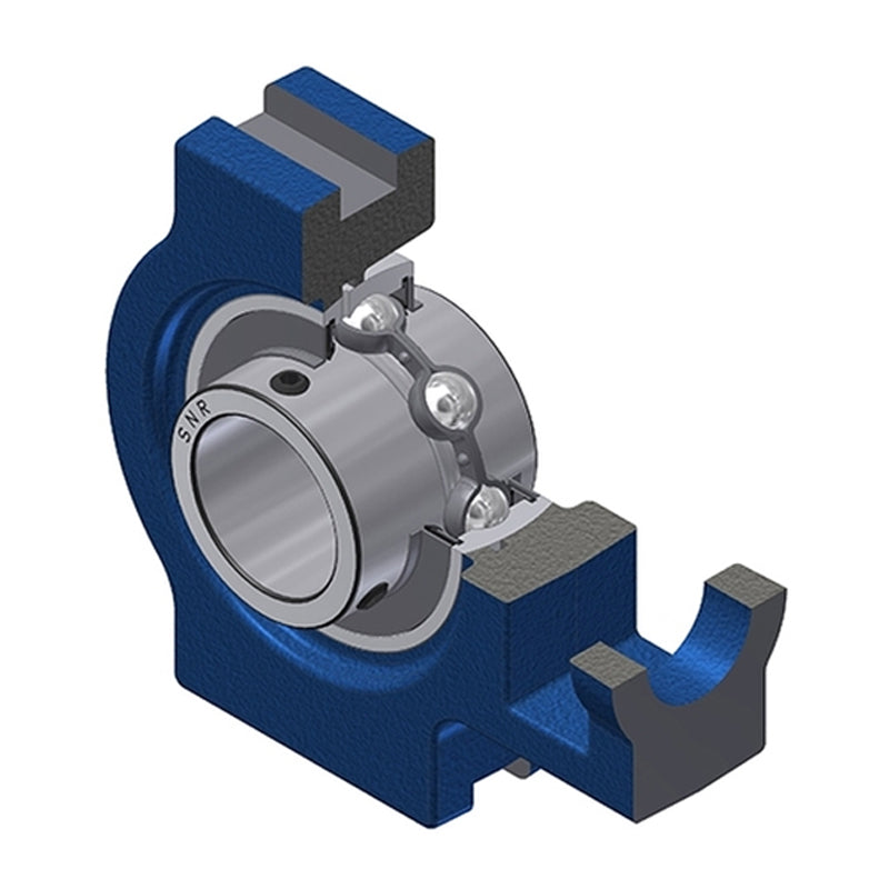 SNR UCT211N Metric Cast Iron Take Up Unit with 55mm Bore Bearing Unit - Allow 2-3 Days