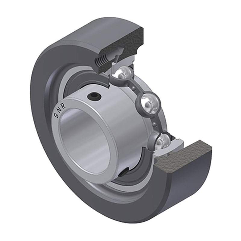 SNR USC202 Metric Cast Iron Cartridge Unit with 15mm Bore Insert 20mm Outside Dia - Allow 2-3 Days