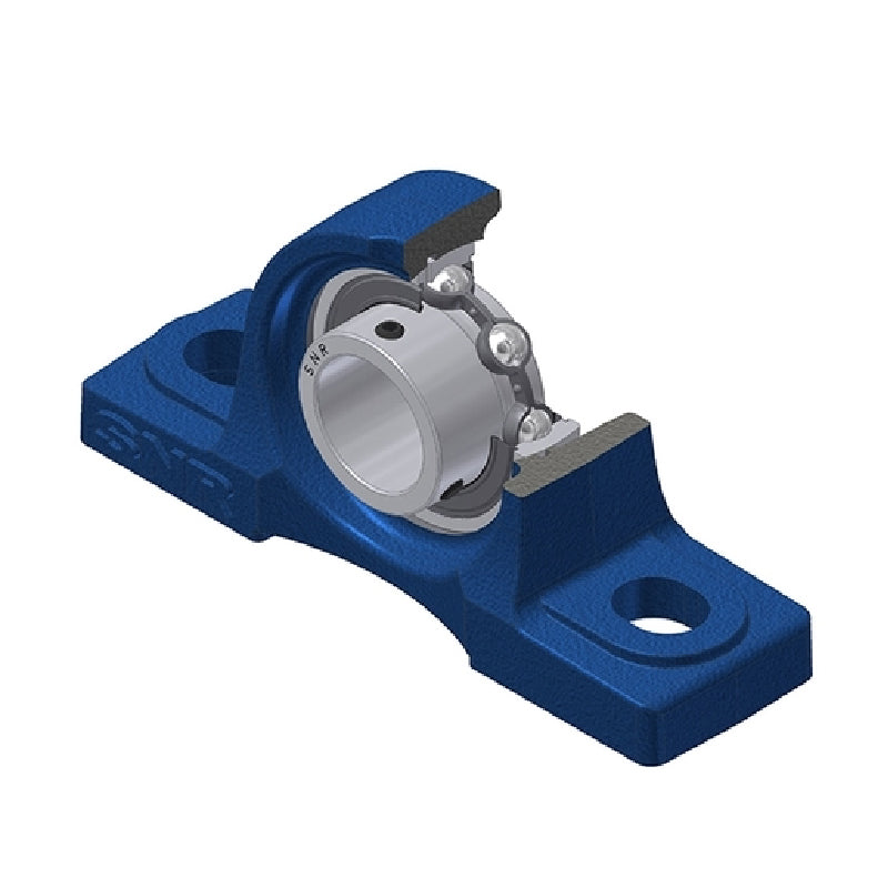 SNR USP212-36 Imperial Cast Iron Two Bolt Pillow / Plummer Block Housing with 2-1/4 inch Bore Insert - Allow 2-3 Days