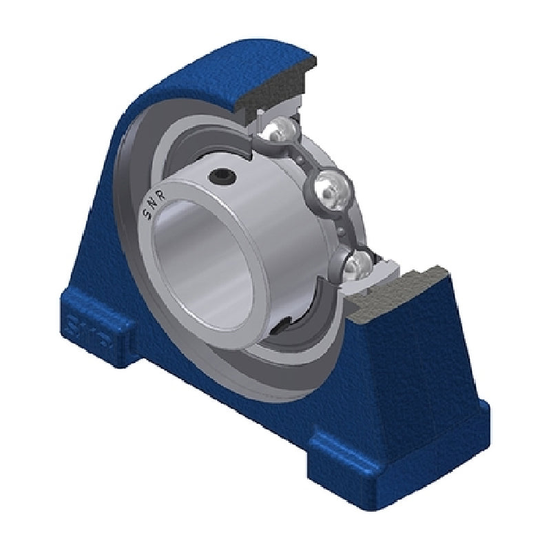 SNR USPAE204N Threaded Base Small Footprint Metric Pillow / Plummer Block Housing Supplied with 20mm Bore Insert - Allow 2-3 Days