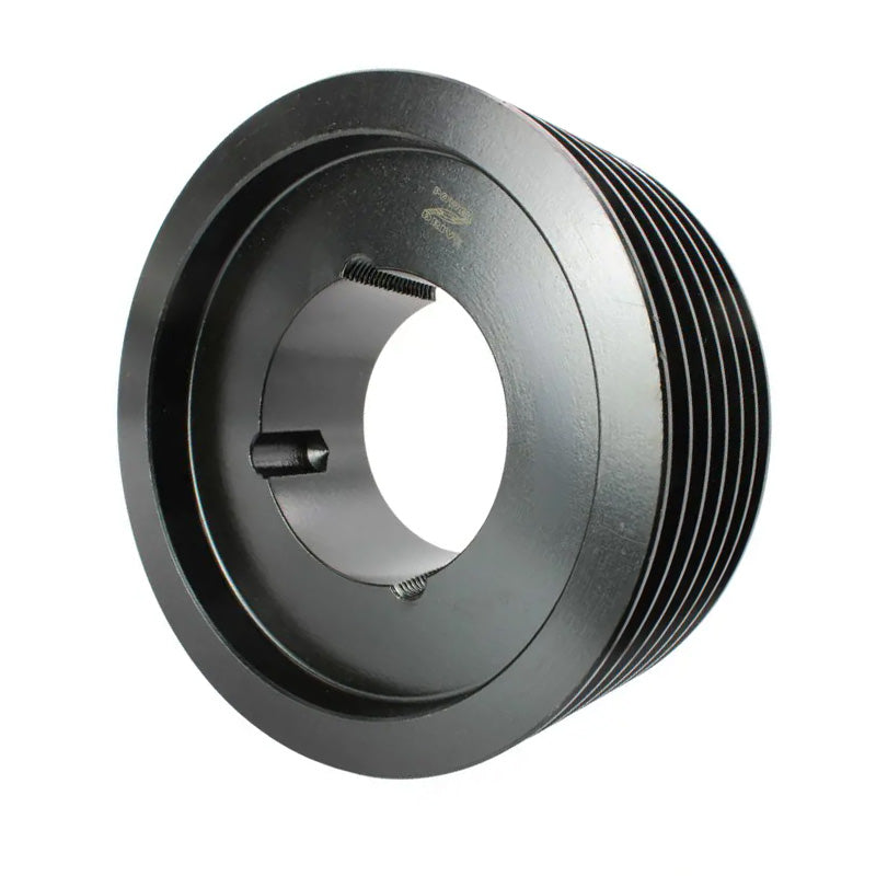 PowerDrive 250X6SPB 250mm Pitch Diameter SPB Section Tapered Locking Bush Type Pulley with 6 Grooves (Bush not Incl.) - Allow 2-3 Days