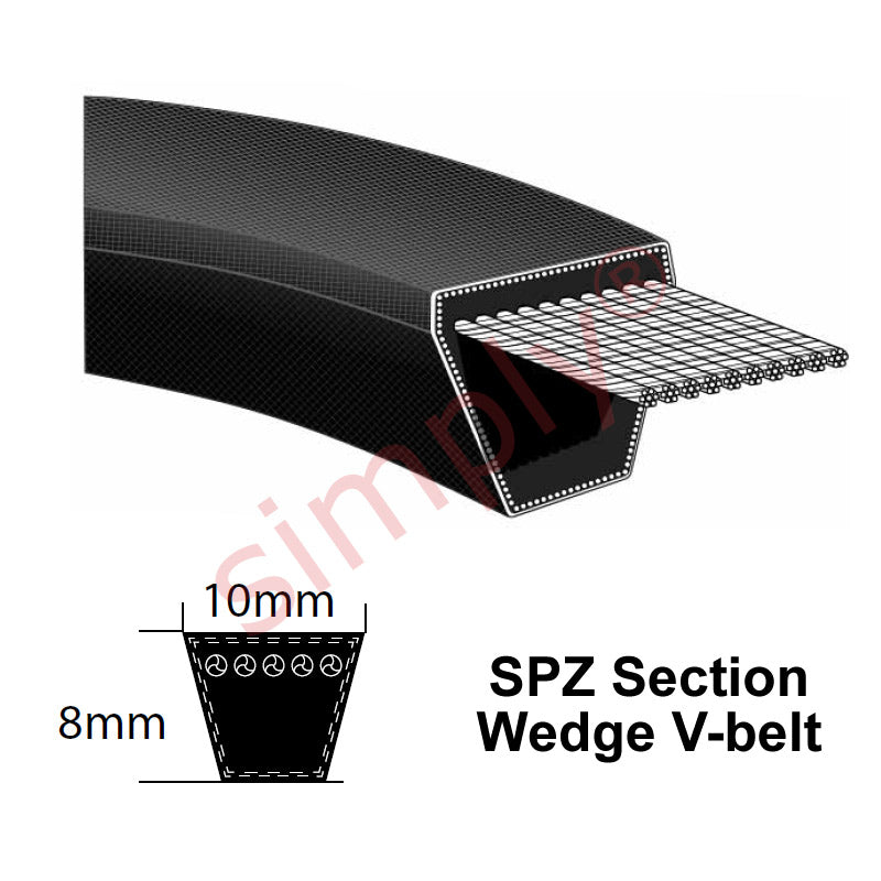 SPZ1537 Premier Quality SPZ-Section V-Belt