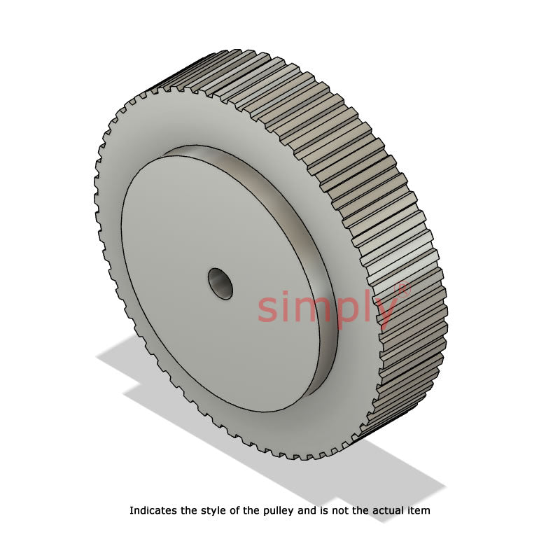 Drive-Flex Aluminium Pilot Bore AT10 Timing Pulley 10mm Pitch 48 Tooth for 16mm Wide Belts - Overall Width 31mm