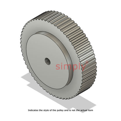 Drive-Flex Aluminium Pilot Bore AT10 Timing Pulley 10mm Pitch 48 Tooth for 16mm Wide Belts - Overall Width 31mm